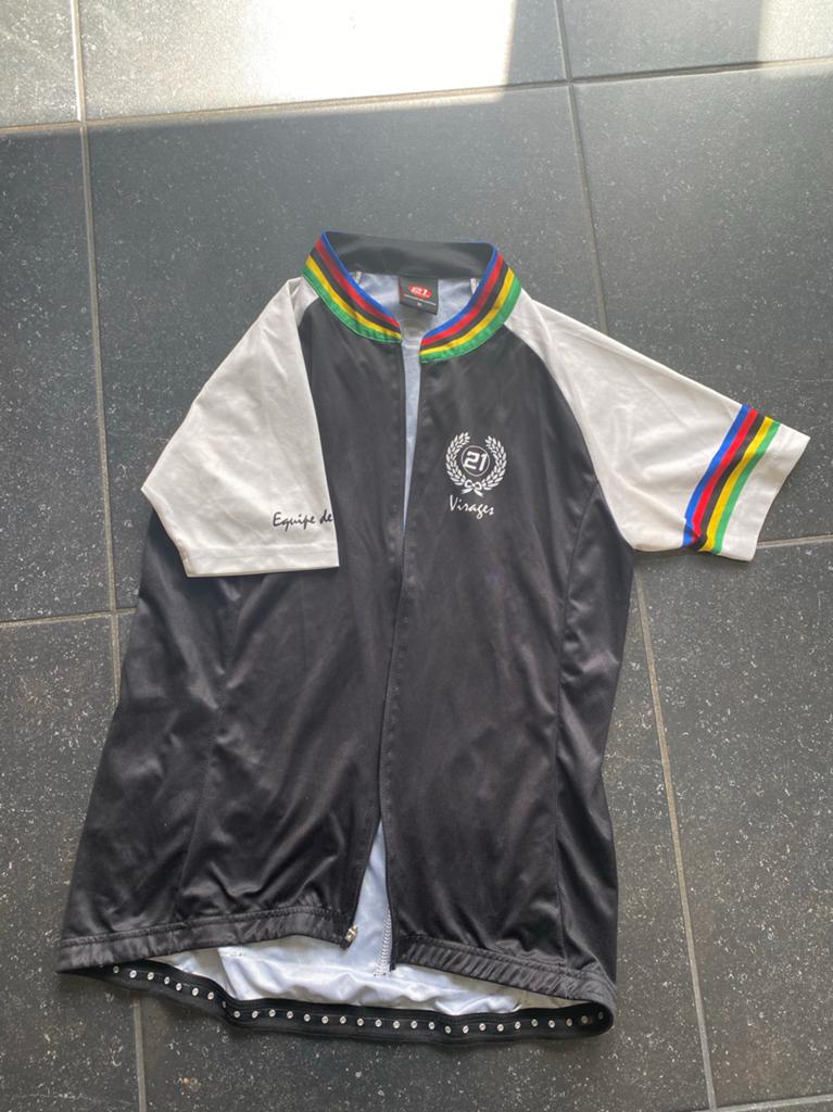 21 Virages Dames Fiets Shirt XL met rits en achterzakken, Fietsen en Brommers, Fietsaccessoires | Fietskleding, Ophalen of Verzenden