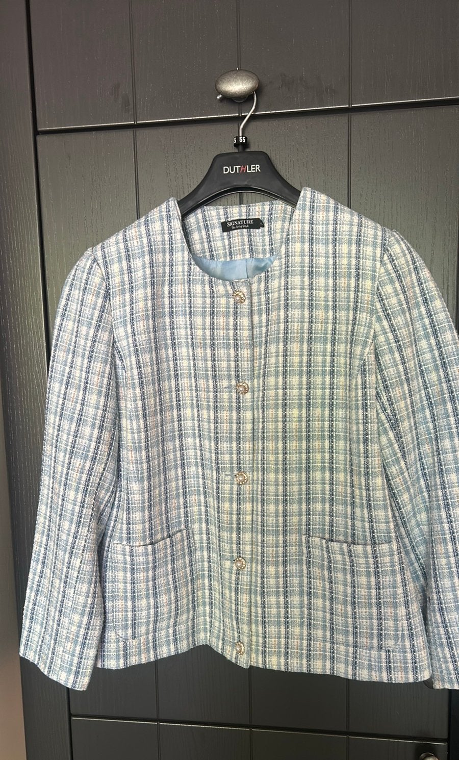 Mooi jasje van Signature maat 46, Ophalen of Verzenden, Zo goed als nieuw, Maat 46/48 (XL) of groter, Blauw