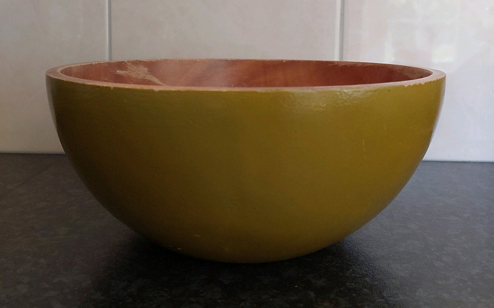 Gratis houten saladekom, doorsnee 25 cm, Huis en Inrichting, Keuken | Potten en Pannen, Ophalen of Verzenden, Gebruikt