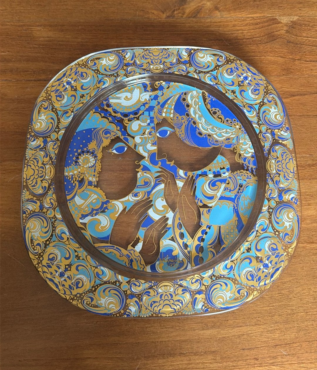 Rosenthal Björn Wiinblad kerstbord 1977, Ophalen of Verzenden, Zo goed als nieuw