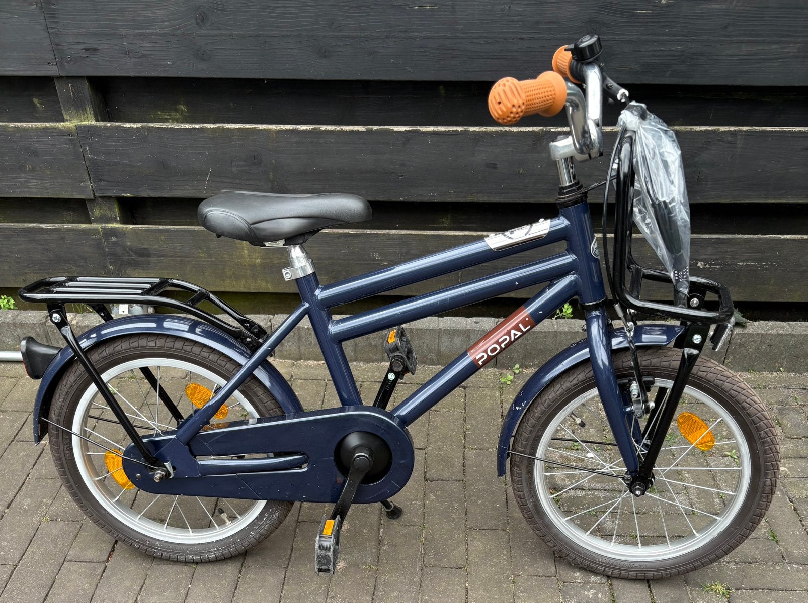 Popal 16 inch fietsje met voordrager, Ophalen, Zo goed als nieuw, 16 inch, Handrem