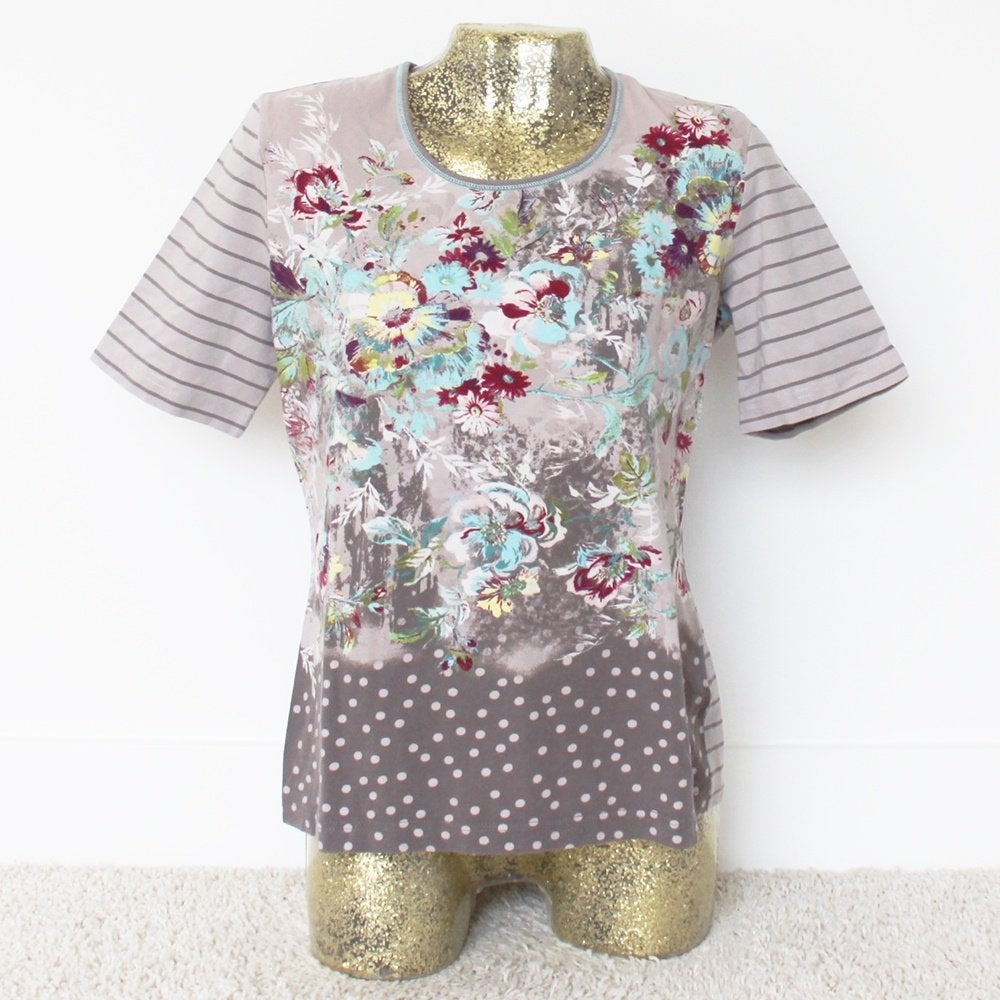 Gerry Weber Shirtje - 84 (Maat 42) € 25,-, Meerkleurig, Maat 42/44 (L), Ophalen of Verzenden, Zo goed als nieuw