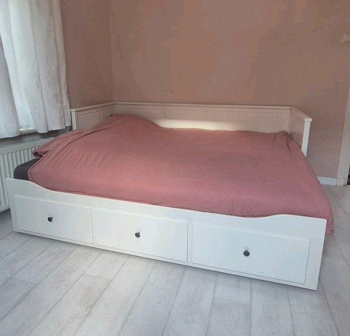 Hemnes Ikea wit bed 160x200 cm, inclusief lattenbodem