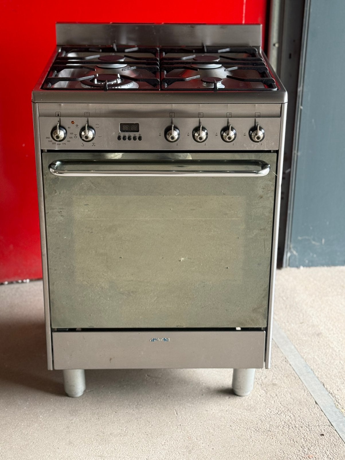 Smeg Fornuis Rvs, Witgoed en Apparatuur, Ophalen, Warmhoudplaat, 60 cm of meer, Zo goed als nieuw