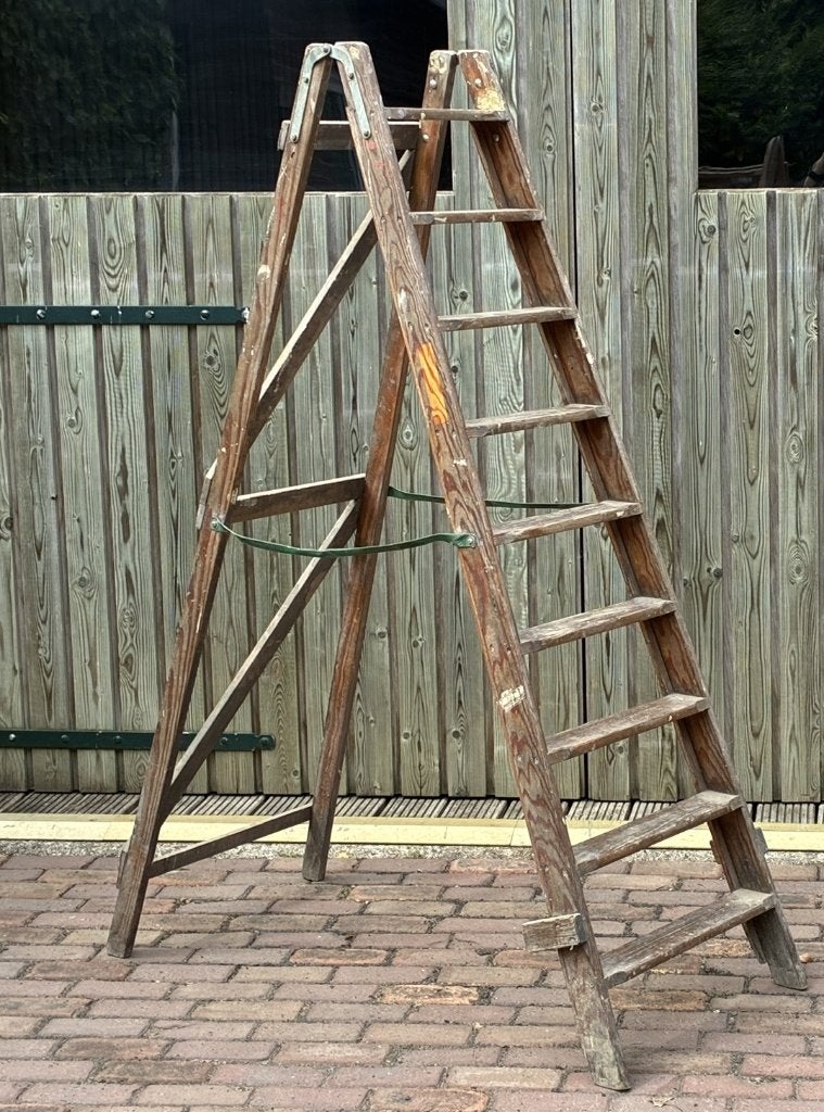 houten schilderstrap schildersladder trap 170 cm hoog, Ophalen, Zo goed als nieuw, Ladder, 2 tot 4 meter