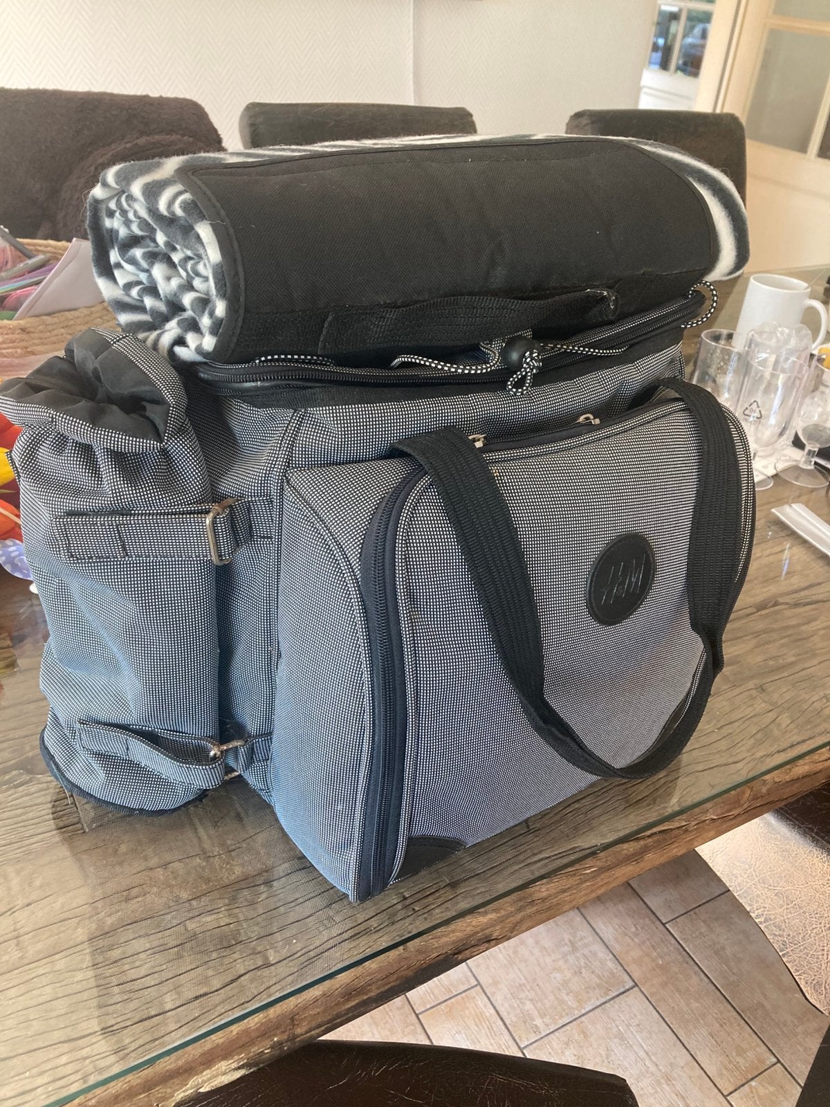 Picknick mand voor 4 personen, Hobby en Vrije tijd, Picknickmanden, Ophalen of Verzenden, Zo goed als nieuw
