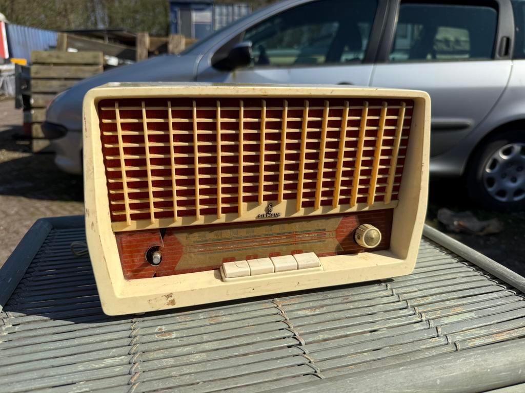 Vintage Siemens buizen radio - type RA 201L, Audio, Tv en Foto, Radio's, Gebruikt, Overige typen, Ophalen of Verzenden, Siemens