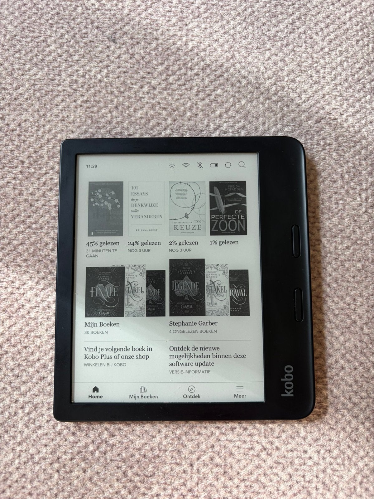 Kobo Libra 2 E-reader (7 inch, Waterdicht, 32GB) – Zwart, Computers en Software, E-readers, Ophalen, Wi-Fi, Zo goed als nieuw