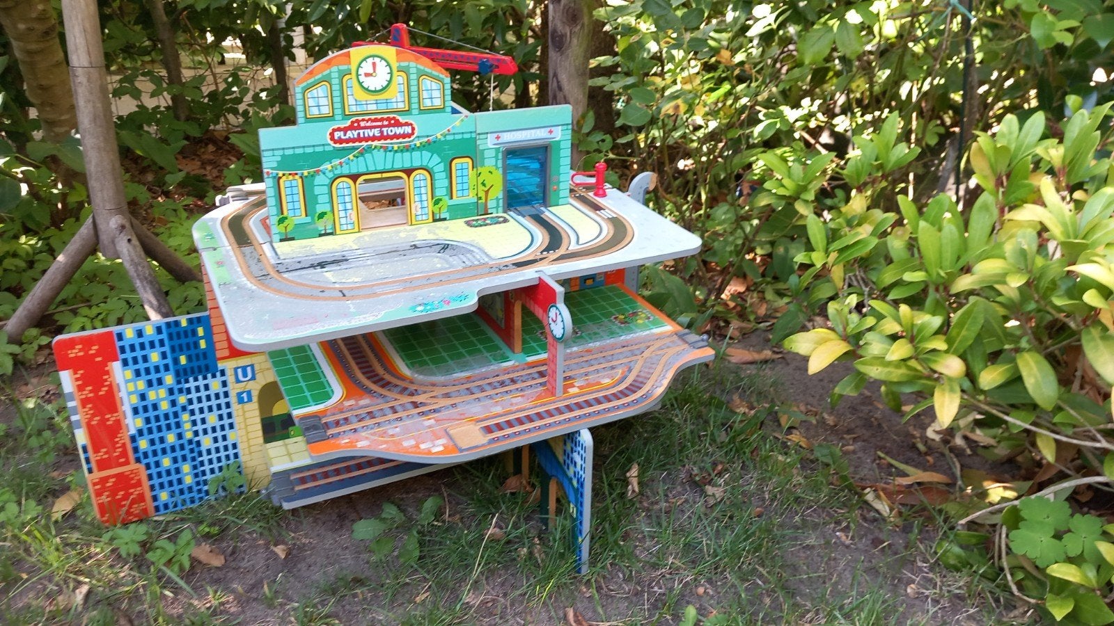 Houten treinbaan speelset - Playtive Town, Ophalen, Gebruikt, Overige merken