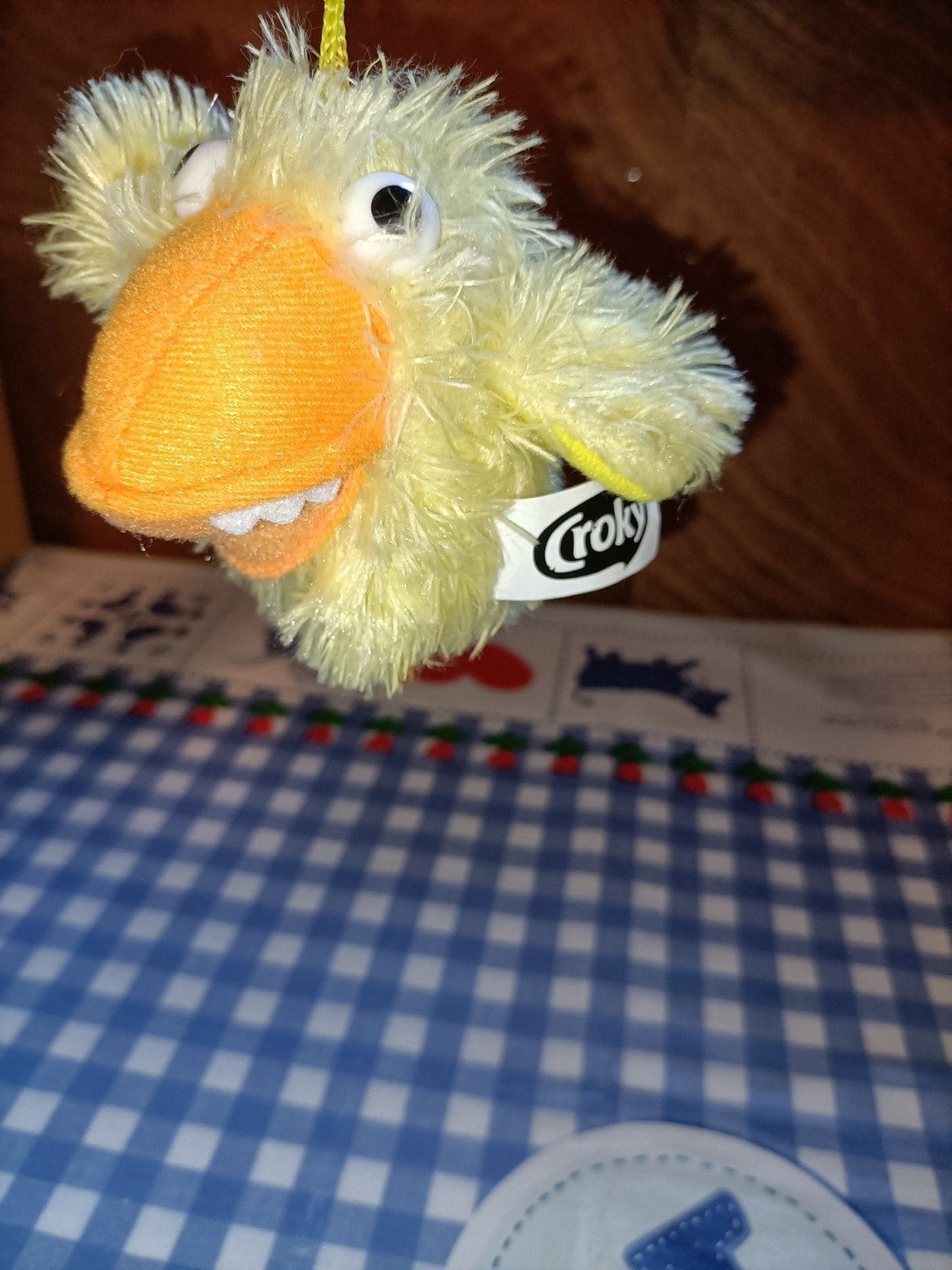 Croky sleutelhanger knuffeltje geel, Verzamelen, Ophalen of Verzenden, Zo goed als nieuw