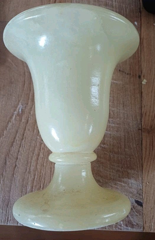 Vintage Medici Vaas van Onyx Marmer - Jaren '70, Ophalen of Verzenden