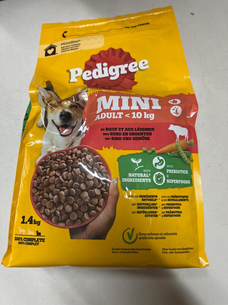 Pedigree mini 1.4kg, Dieren en Toebehoren, Ophalen of Verzenden, Hond