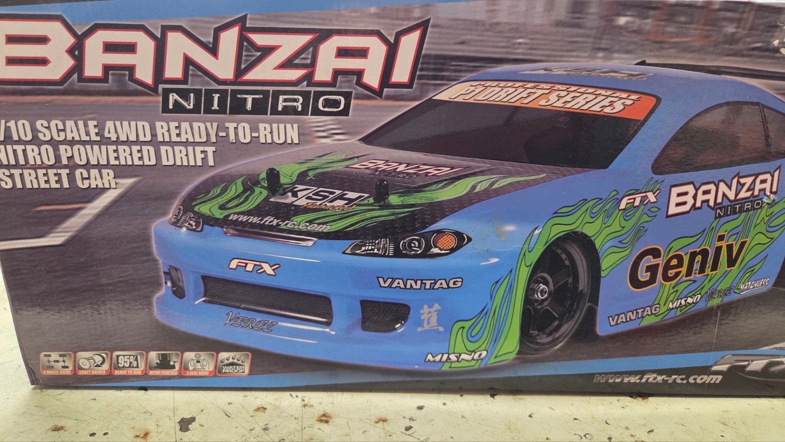 Te koop zogoed als nieuwe banzai ftx, Auto offroad, Ophalen of Verzenden, Zo goed als nieuw, Overige schalen