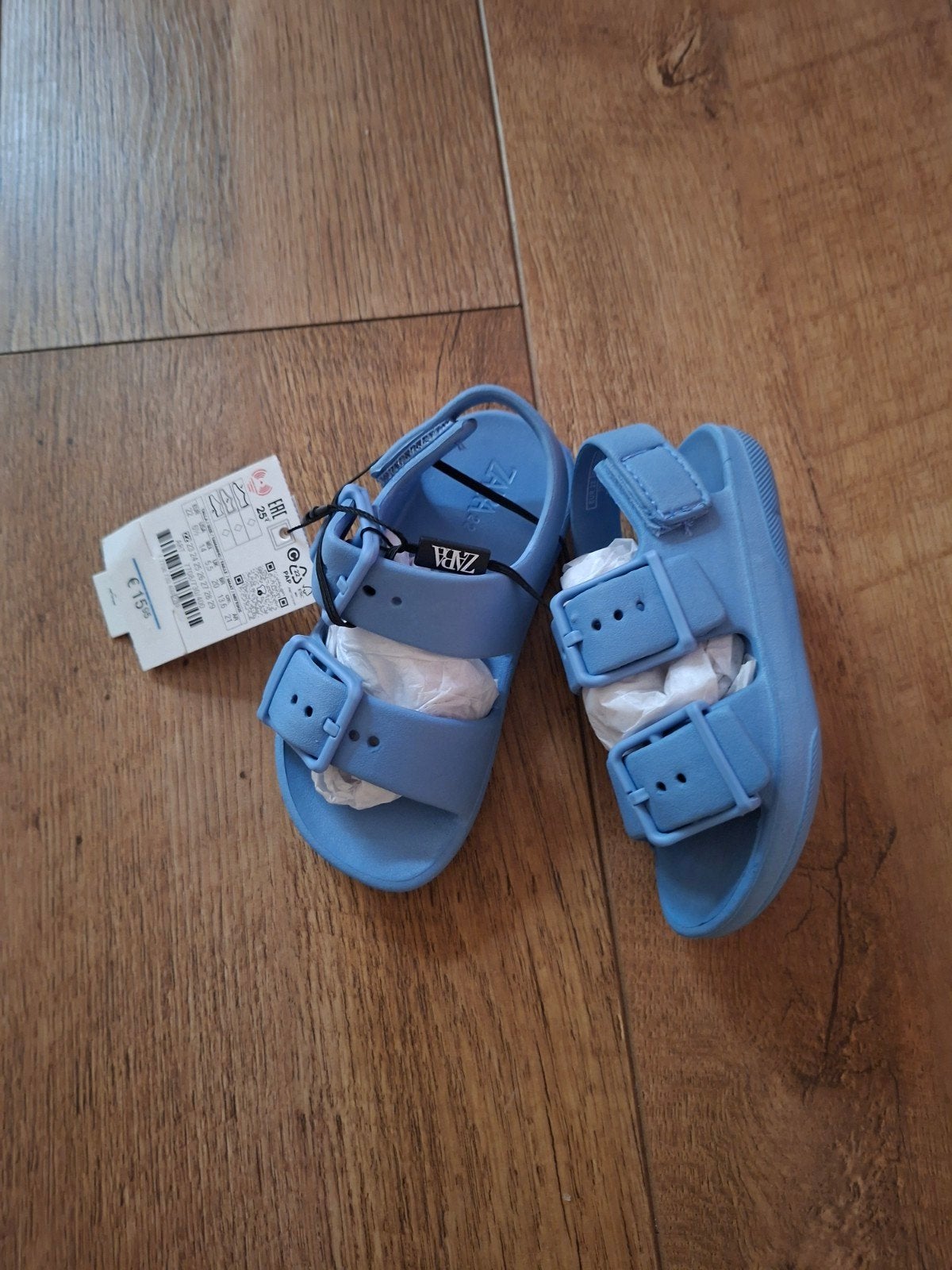Nieuwe Zara baby sandalen maat 22, lichtblauw, Kinderen en Baby's, Jongen of Meisje, Overige typen, Nieuw, Ophalen of Verzenden