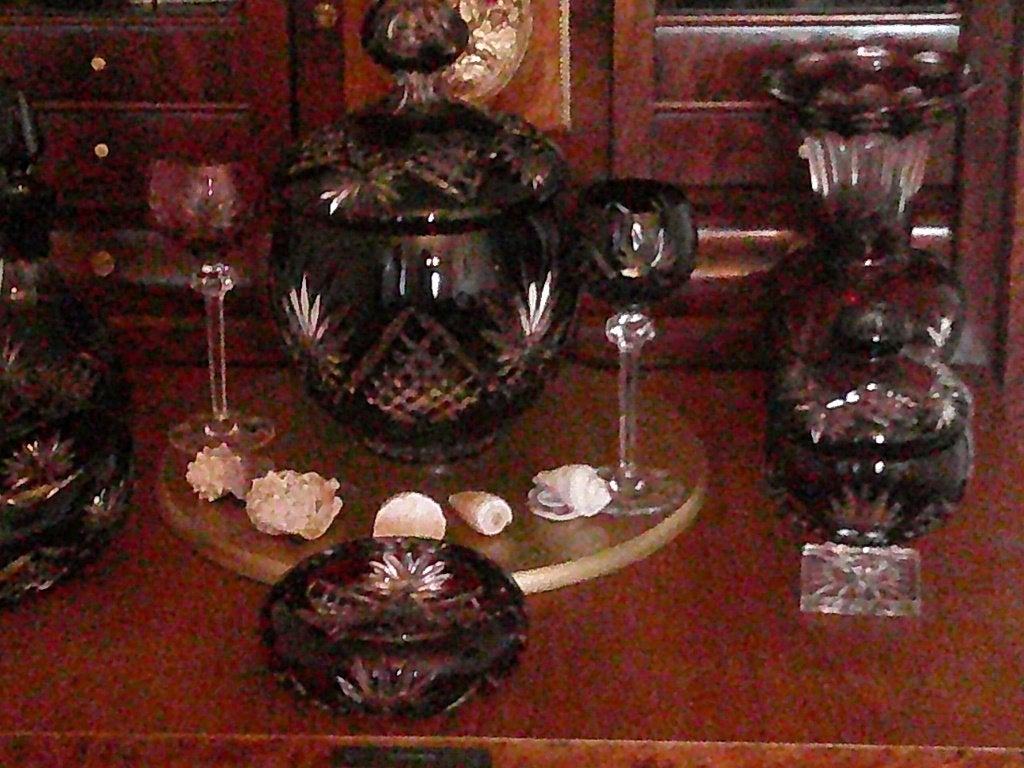 Prachtig 2kleuren kristal., Antiek en Kunst, Ophalen