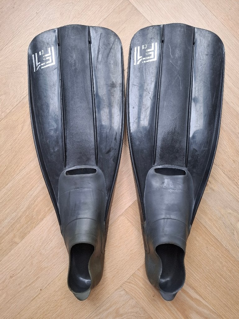 Goed gebruikte zwemvinnen, maat 42/43, Ophalen of Verzenden, Gebruikt, Snorkelvinnen