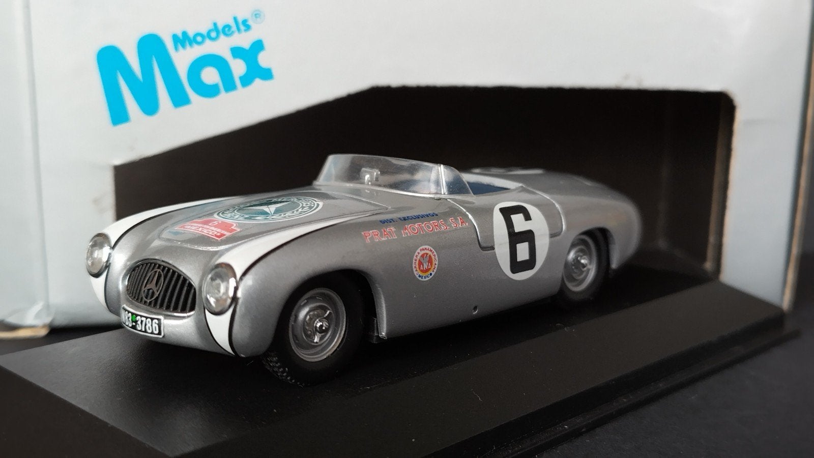 Mercedes Benz 300 SL Spyder Carrera 1:43 Max Models Pol, Auto, Verzenden, ., Nieuw
