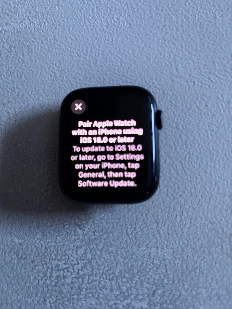 Apple Watch Series 7 45mm Midnight Aluminium, Ophalen, Afstand, Zwart, IOS