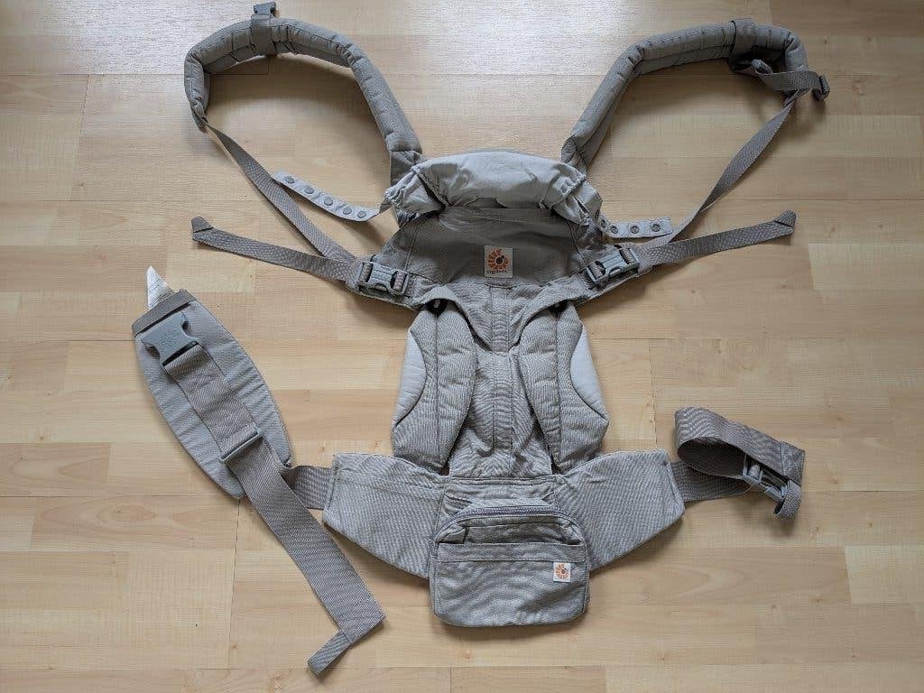 Ergobaby omni 360 draagzak - pearl grey, Buik of Rug, Zo goed als nieuw, Draagzak, Ophalen