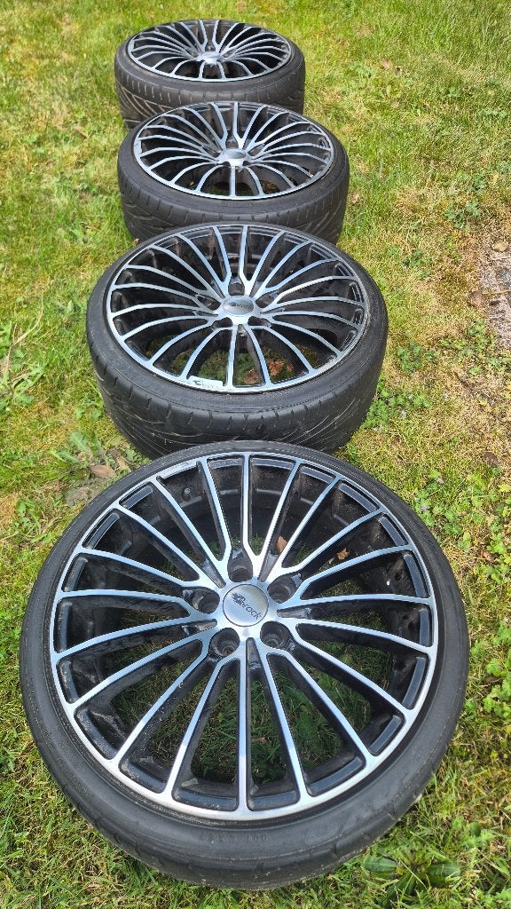 Brock 8J-18 inch lichtmetalen velgen 5x100 ET35 incl. banden, Auto-onderdelen, Banden en Velgen, Ophalen, 18 inch, Velg(en), Personenwagen