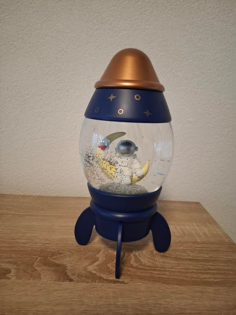 Astronautenlamp met glitters, Ophalen