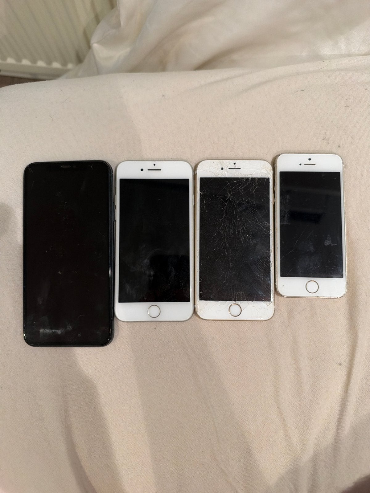 Partij iPhones - voor onderdelen of reparatie, Telecommunicatie, Overige modellen, Ophalen of Verzenden, Zonder simlock, Niet werkend