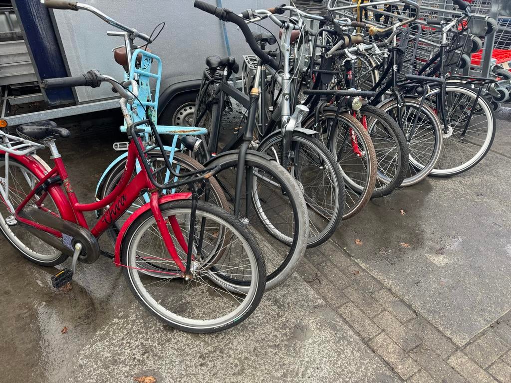 Partij opknapfietsen - Diverse merken en modellen 15 stuks., Overige merken, Gebruikt, Versnellingen, Ophalen of Verzenden