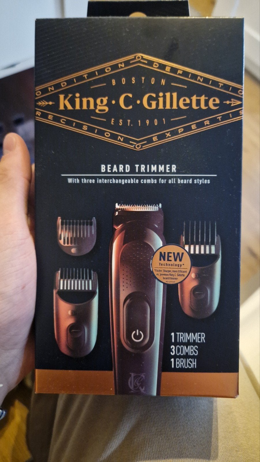 King C Gillette Beardtrimmer, Ophalen of Verzenden, Nieuw, Gehele gezicht, Verzorging