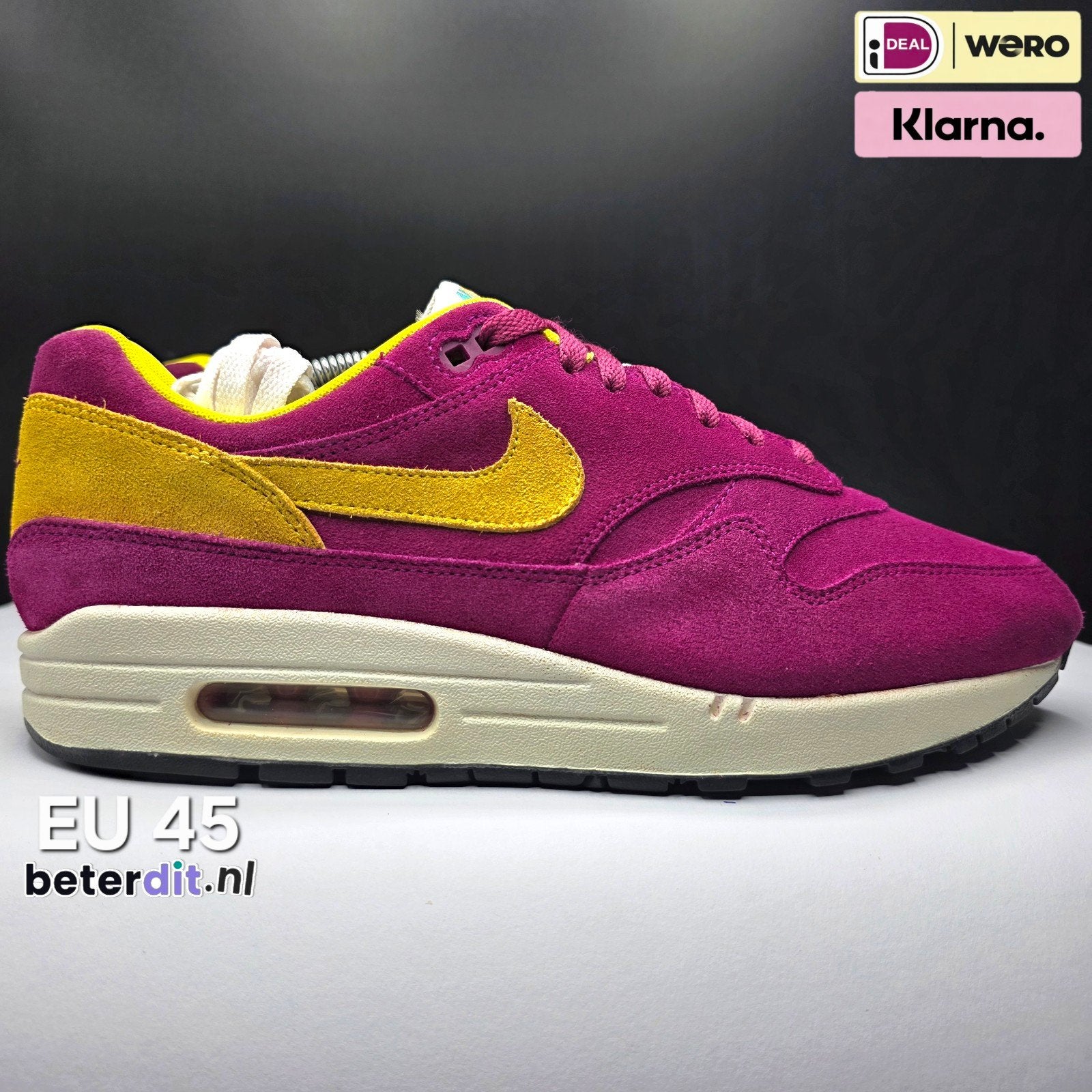 Nike Air Max 1 'Dynamic Berry'
Maat: 45, Nike air max, Overige kleuren, Ophalen of Verzenden, Nike