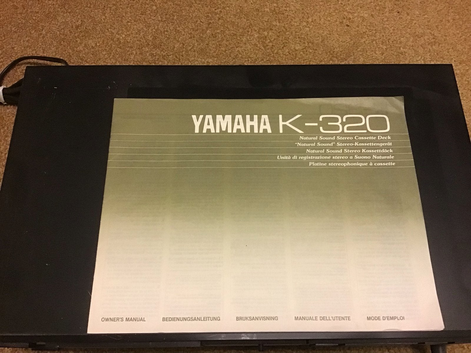 Yamaha K-320 Cassettedeck - Vintage Stereo Cassette Deck, Ophalen, Enkel, Overige merken, Auto-reverse