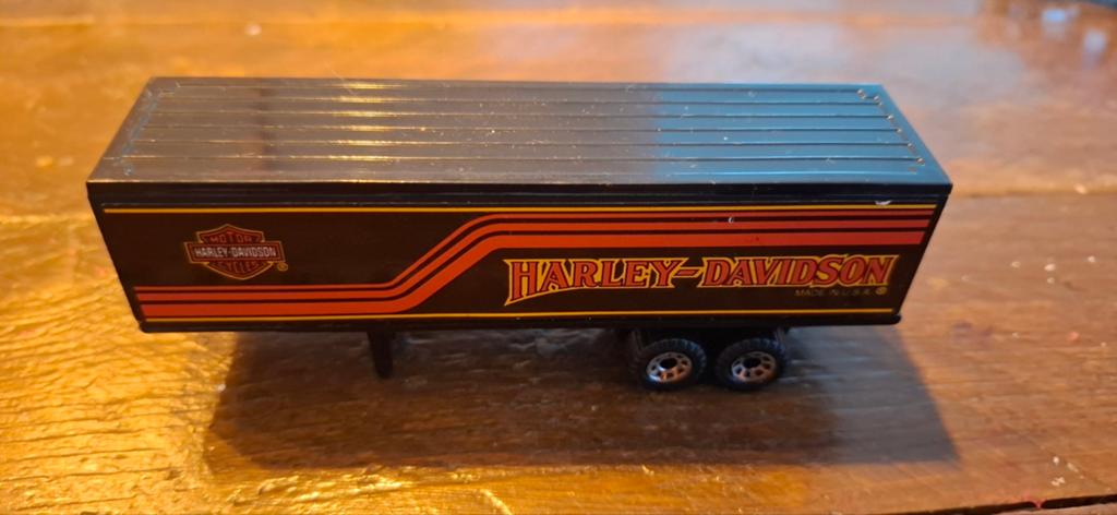 Vintage Harley Trailer matchbox, Ophalen of Verzenden