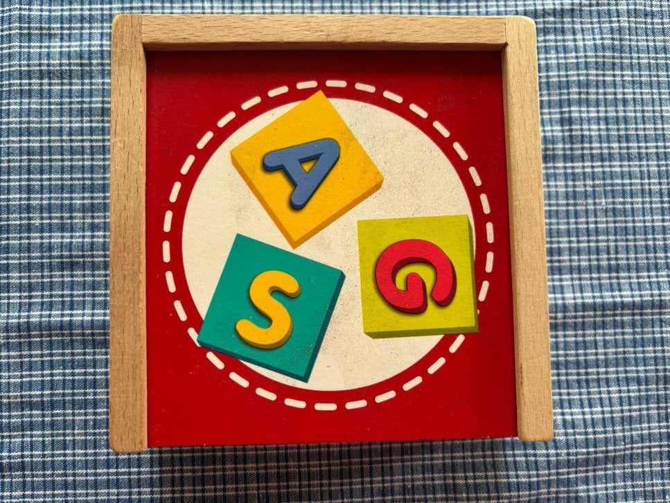 Houten letters / letterdoos, Ophalen of Verzenden, Zo goed als nieuw