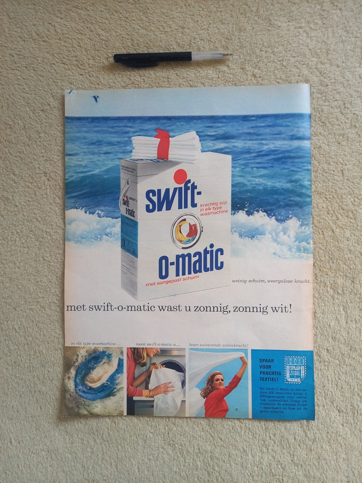 oude reclame advertentie SWIFT-O-MATIC (1967), Verzenden, 1960 tot 1980, Knipsel(s)