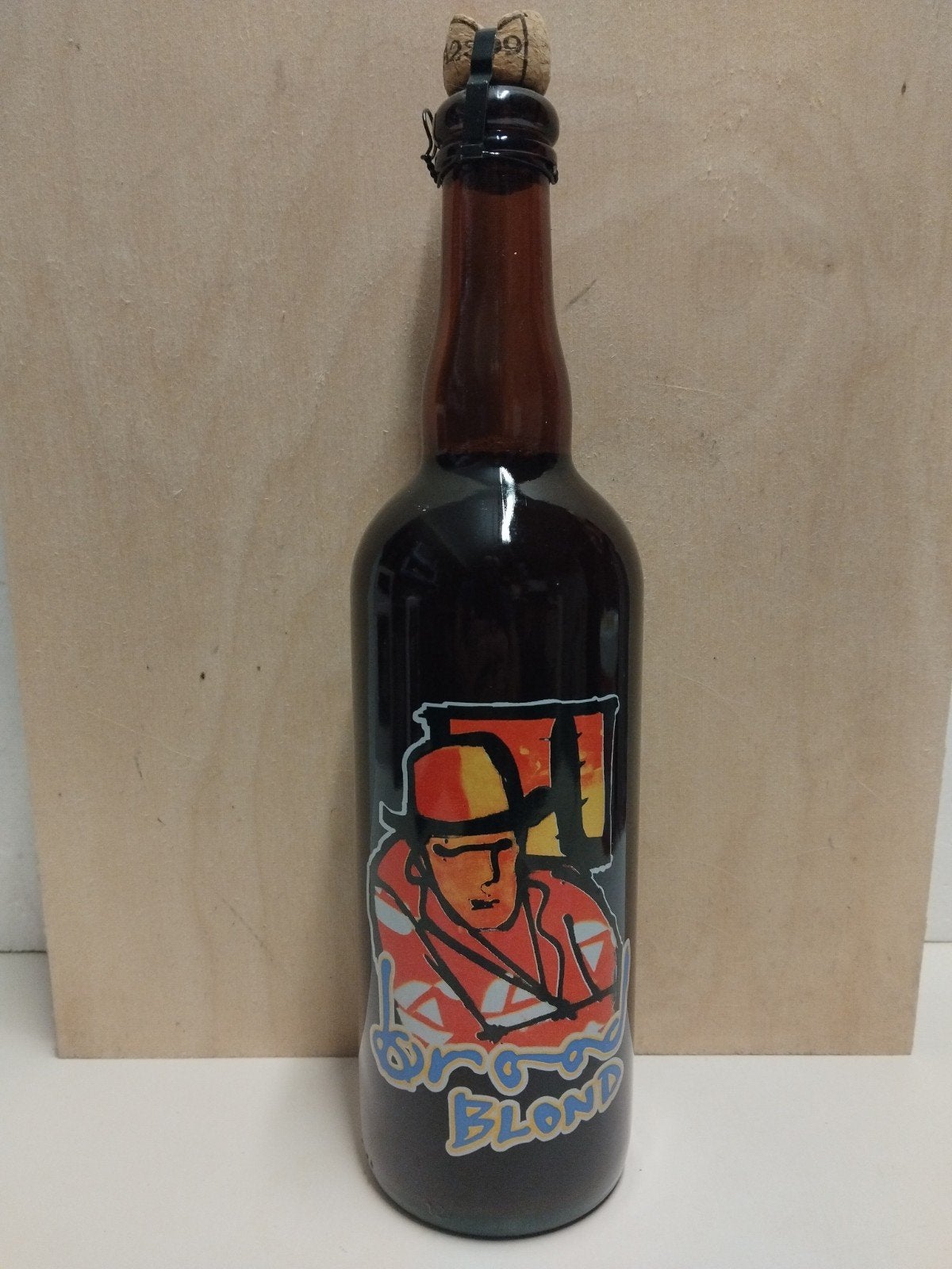 Originele Herman Brood fles gesloten uit 2001 Broid Blond, Ophalen of Verzenden, Zo goed als nieuw, Flesje(s), Overige merken
