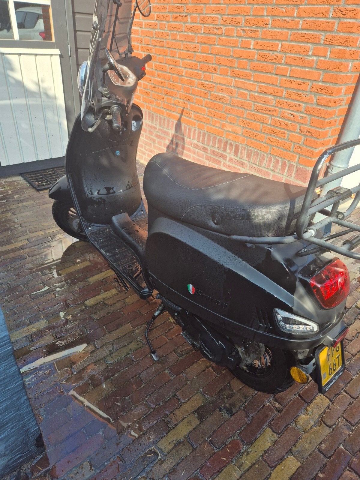 Senzo Rivalux Matzwart 45 met scherm, Fietsen en Brommers, Snorfietsen en Snorscooters, Ophalen, Benzine, Overige merken