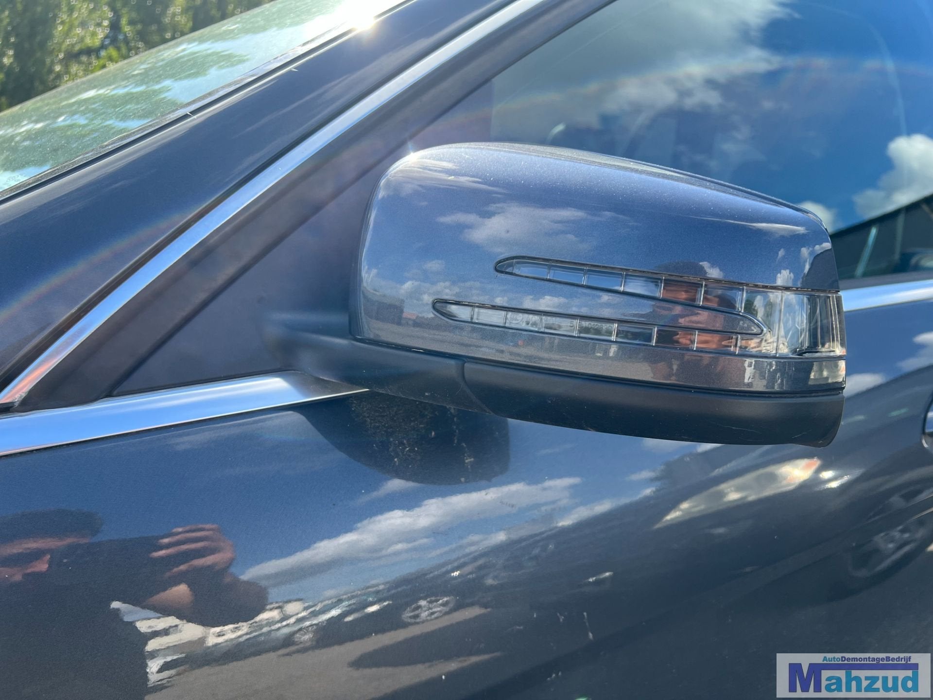 MERCEDES C KLASSE W204 S204 Grijs C755 links spiegel 2007-20, Gebruikt, Mercedes-Benz AG, Mercedes-Benz, Ophalen of Verzenden
