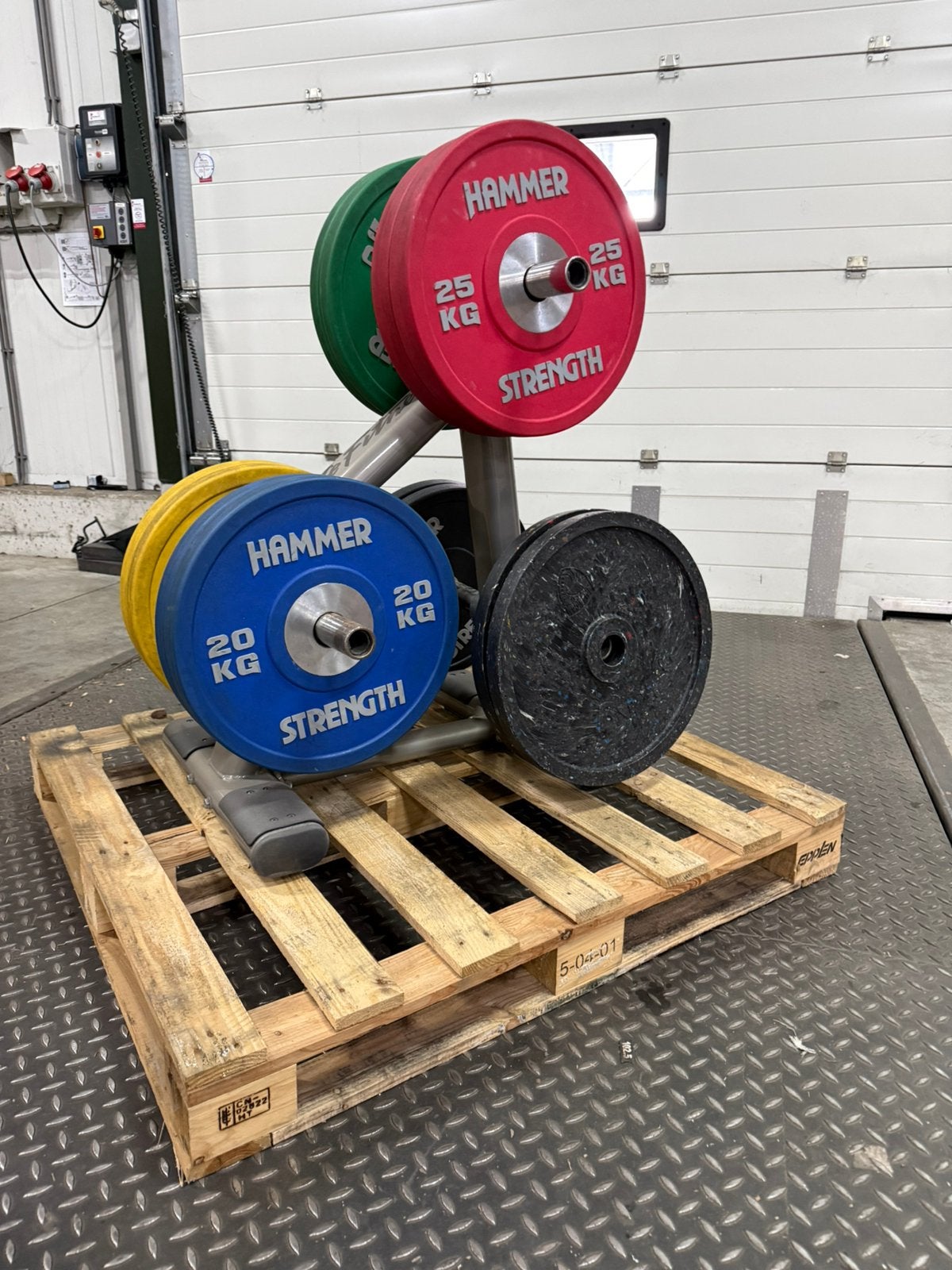 Hammer strength urethane bumper plates, Ophalen, Zo goed als nieuw