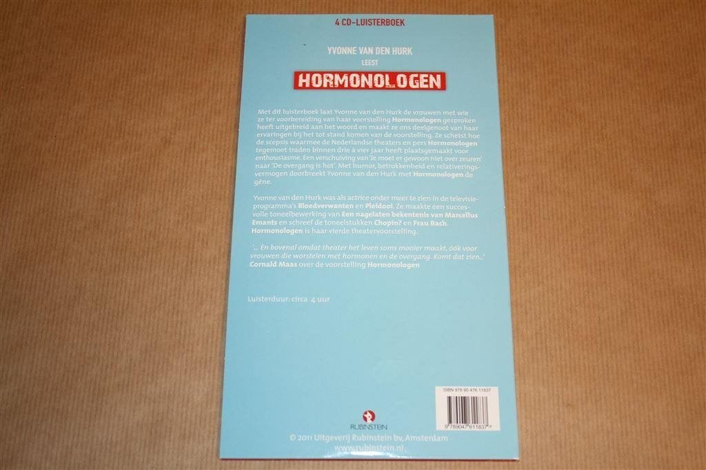 Luisterboek. Hormonologen. De overgang? Hurk., Boeken, Ophalen of Verzenden