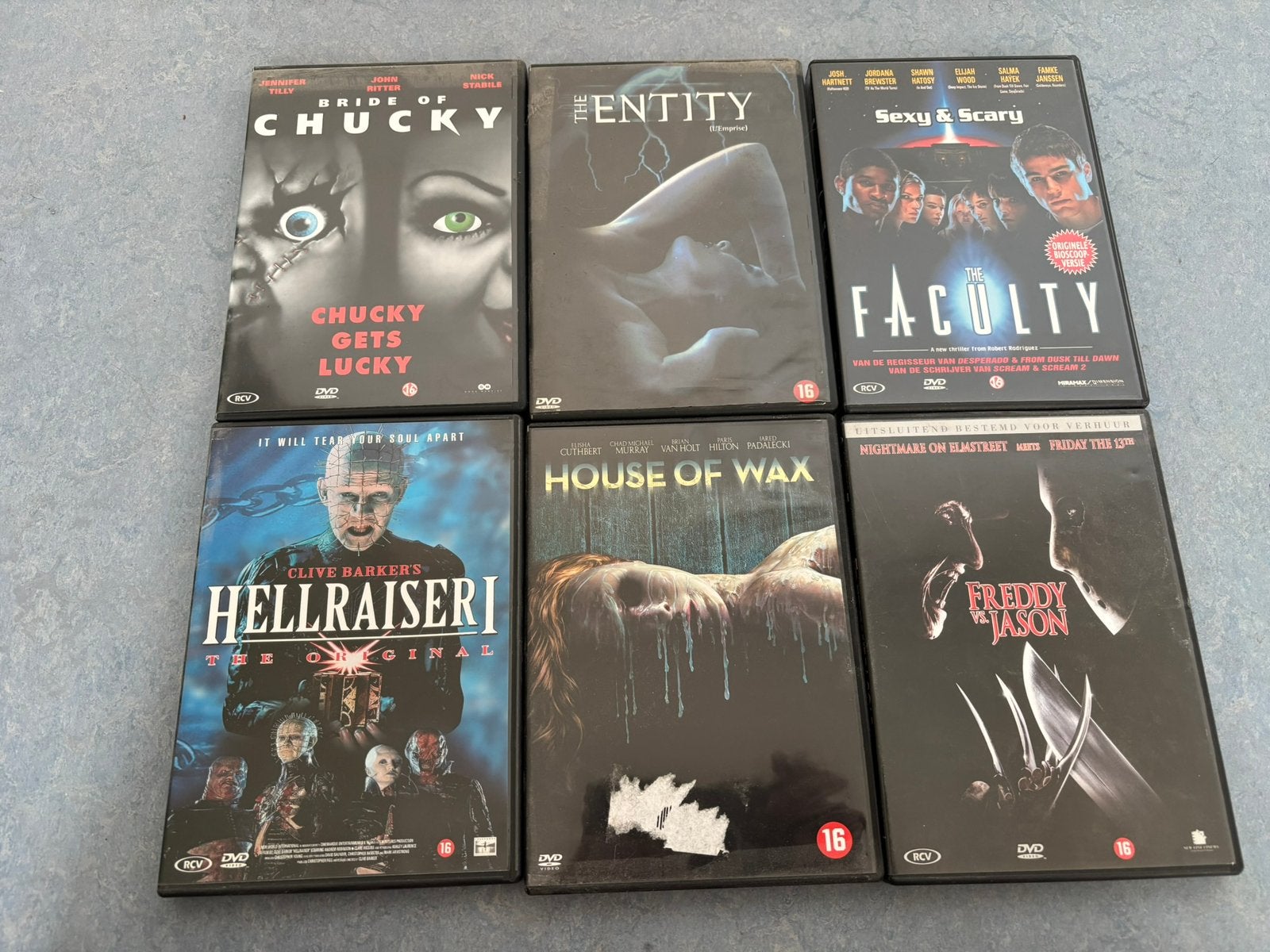 6 stuks Horror DVD, Vanaf 16 jaar, Ophalen of Verzenden, Zo goed als nieuw