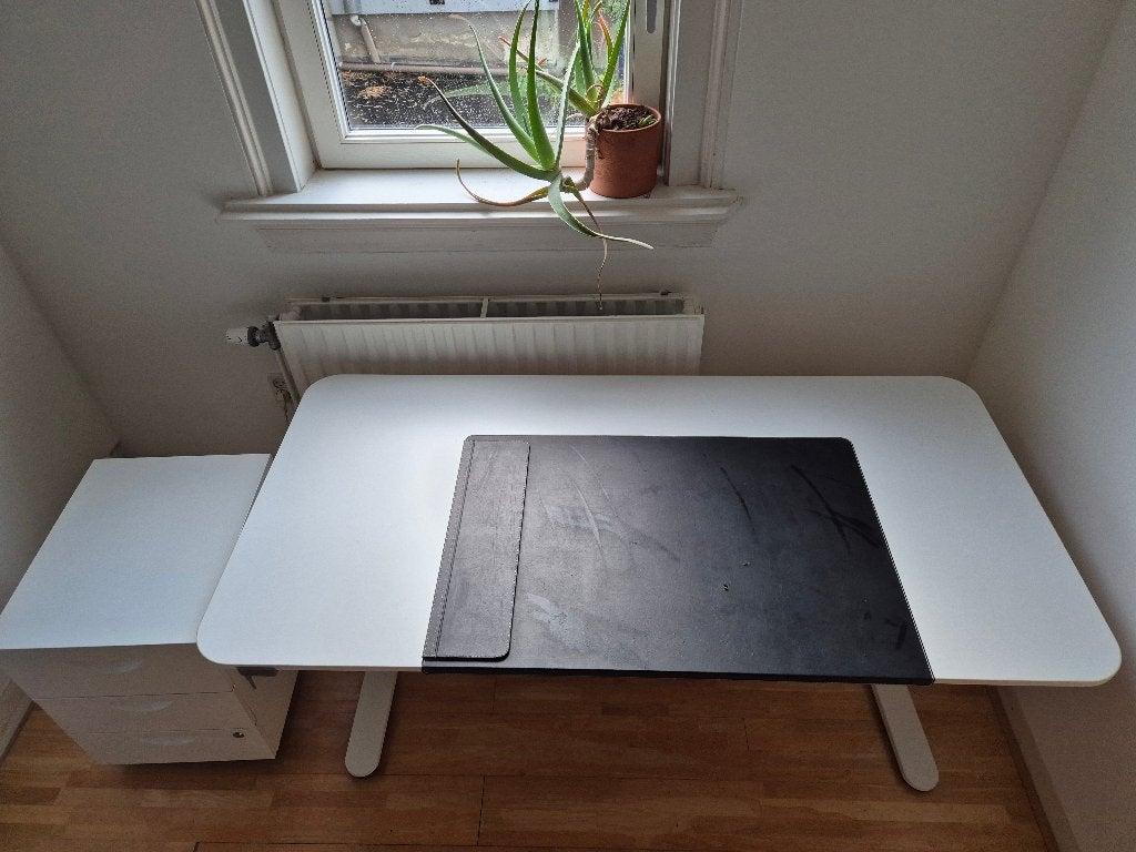 Zit-sta bureau, Huis en Inrichting, Ophalen, Zit-sta bureau, 160 cm, Gebruikt