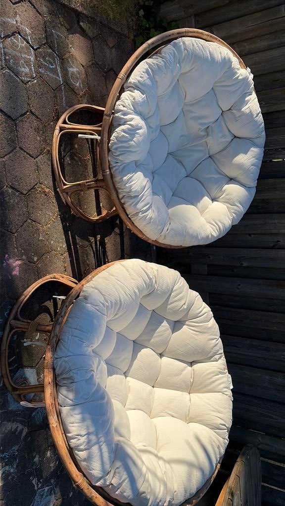 Rotan stoelen papasan, Ophalen