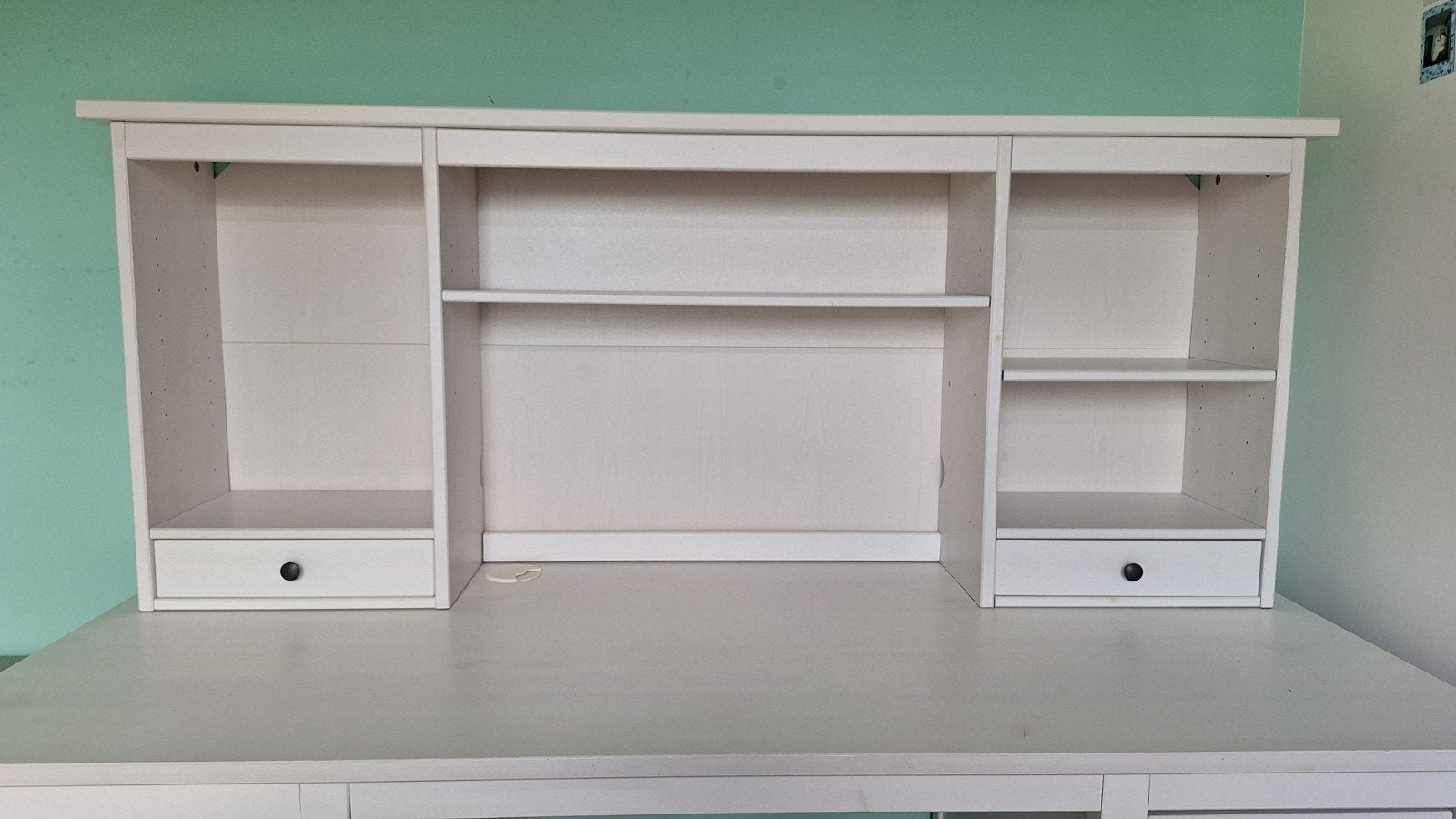 IKEA Hemnes bovendeel bureau wit met lades en planken, Overige typen, Gebruikt, Hout, IKEA