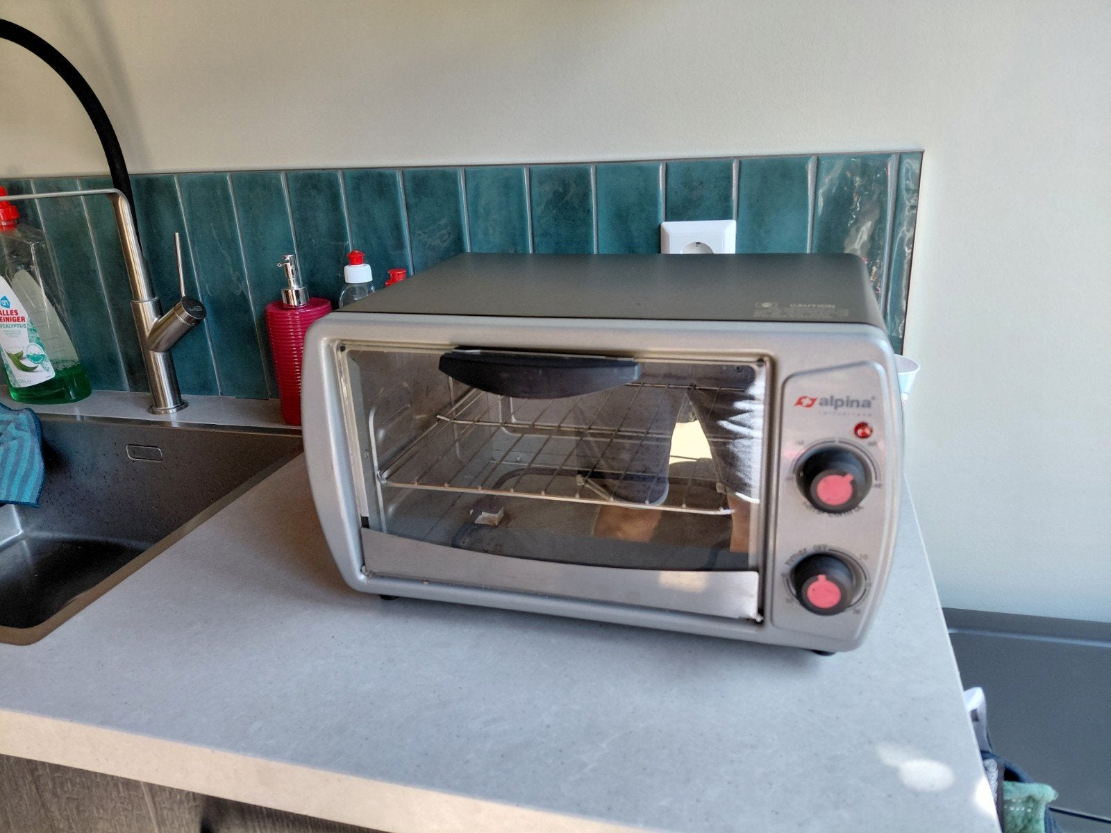 Alpina camping oven 800 watt, Ophalen, Gebruikt