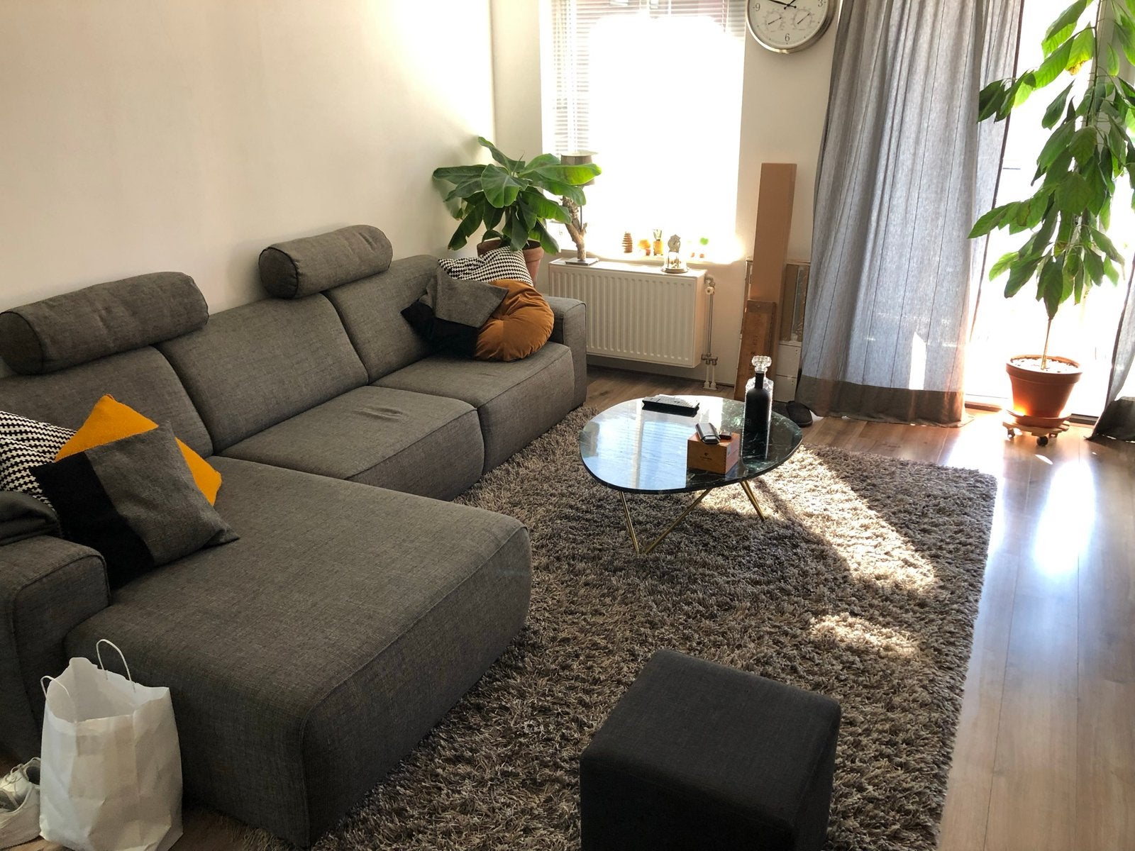 Hoogpolig vloerkleed, Ophalen, 150 tot 200 cm, Beige, 200 cm of meer