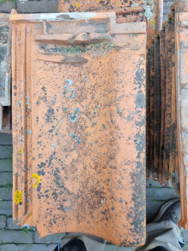 Rode dakpannen Janssen Dings (JD), Ophalen, Gebruikt, Steen of Klei, 15 m² of meer