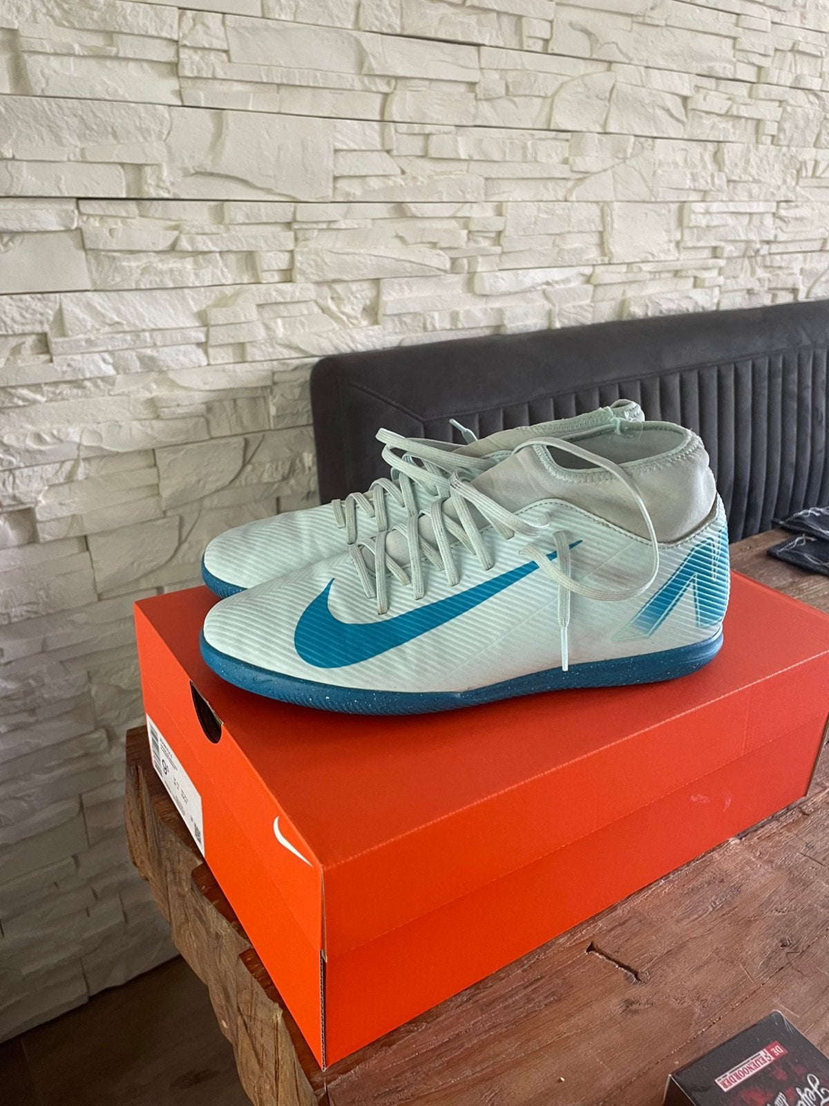 Nike mercurial superfly 10 zaalvoetbalschoenen, Blauw, Sportschoenen, Ophalen of Verzenden, Gedragen