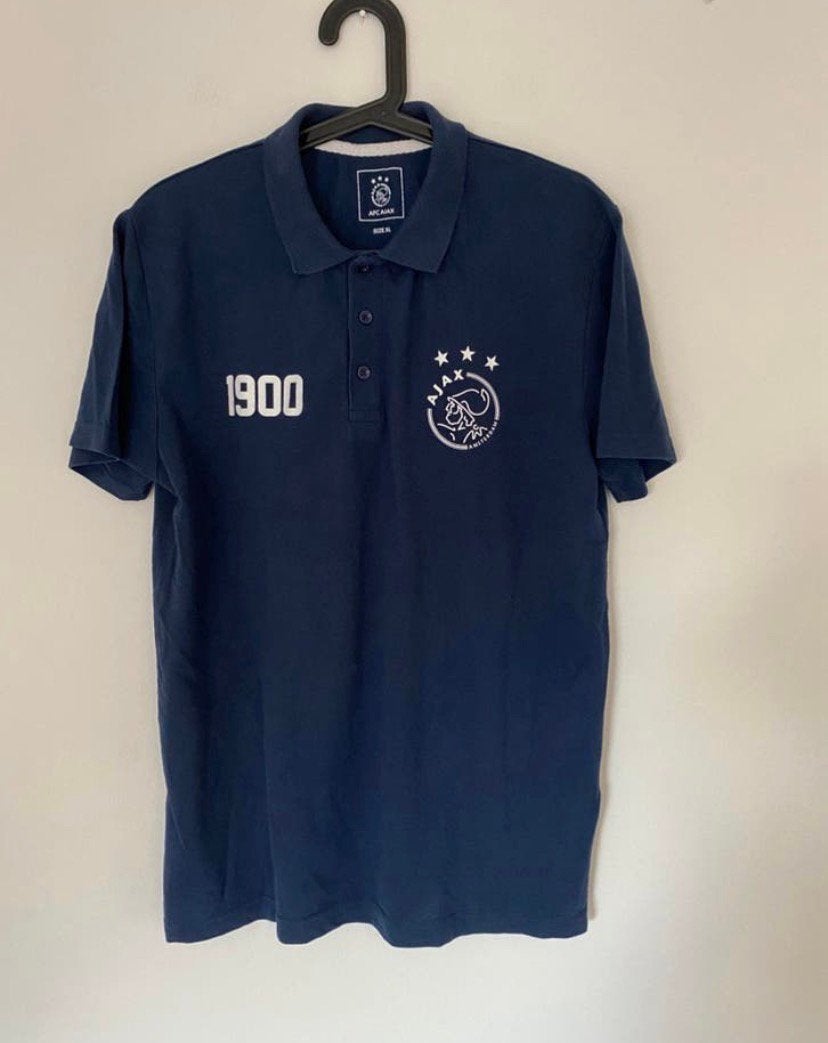 ajax polo t-shirt blauw, maat xl, Kleding | Heren, Verzenden, Zo goed als nieuw, Maat 56/58 (XL), Blauw