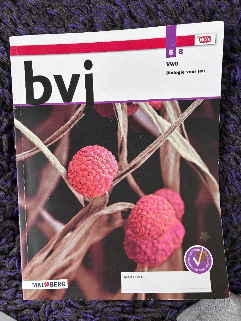 BJV | VWO Biologie 5B, Boeken, Ophalen of Verzenden, Zo goed als nieuw, VWO, Biologie