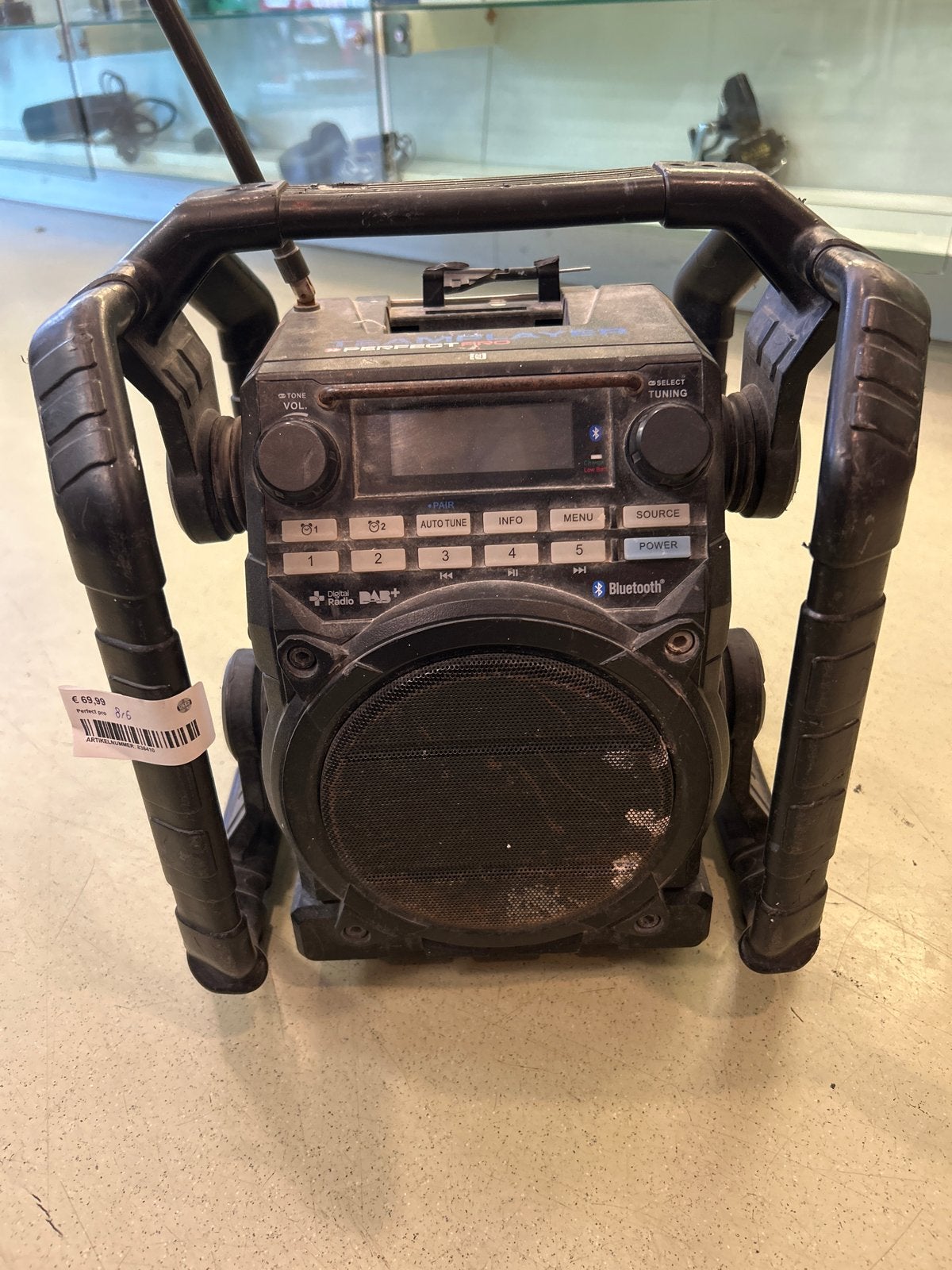 Perfectpro Teamplayer Bouwradio DAB+ Bluetooth, Audio, Tv en Foto, Radio's, Gebruikt, Ophalen of Verzenden, Bouwradio, Nvt