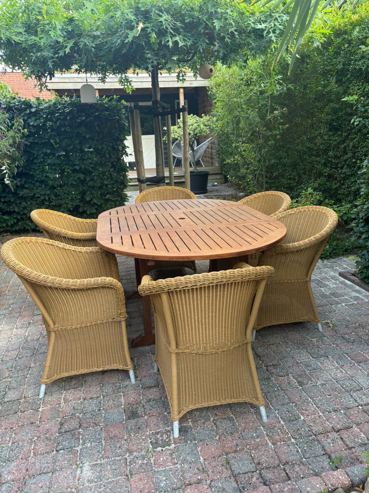Tuinstoelen 6 stuks, Ophalen, Zo goed als nieuw